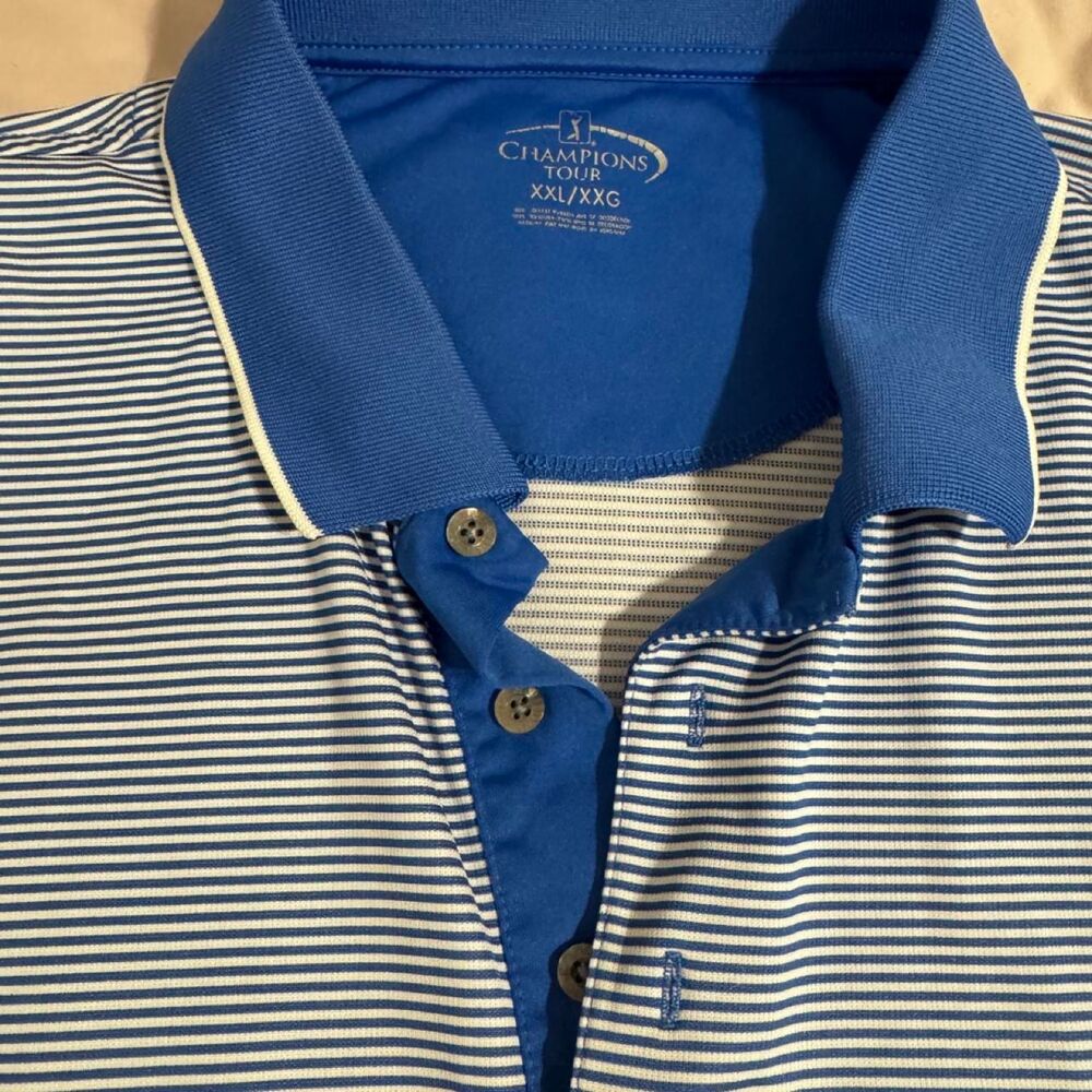 Champion Men's Blue Polo-shirt XXL